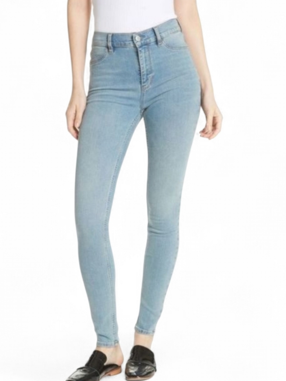 FREE PEOPLE Skinny Light Wash Jeggings - Size 27